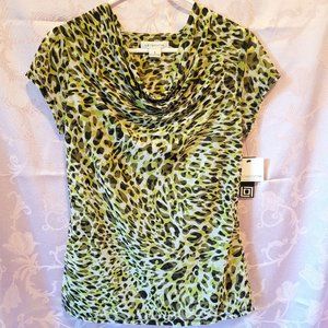 LIZ CLAIBORNE Leopard Print Blouse NWT!